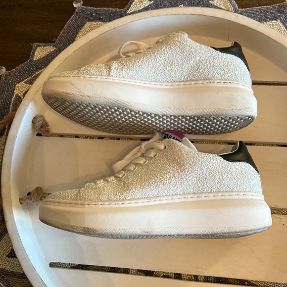 MELINE made in Italy white glitter runners size 36 (US 6) - Picture 3 of 11